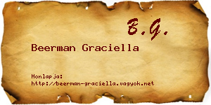 Beerman Graciella névjegykártya